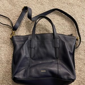 Fossil brand navy crossbody